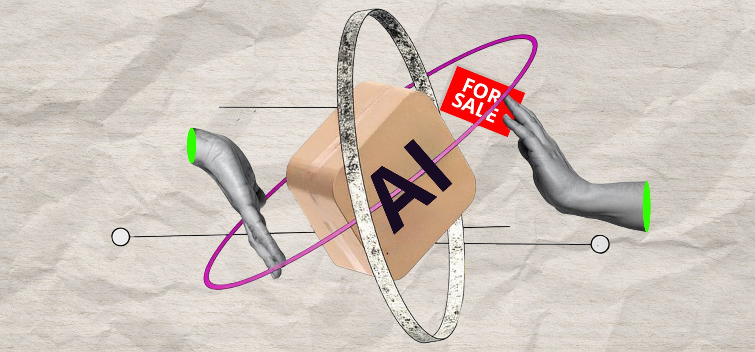 Artificial Intelligence for Sale – Conceptual Illustration